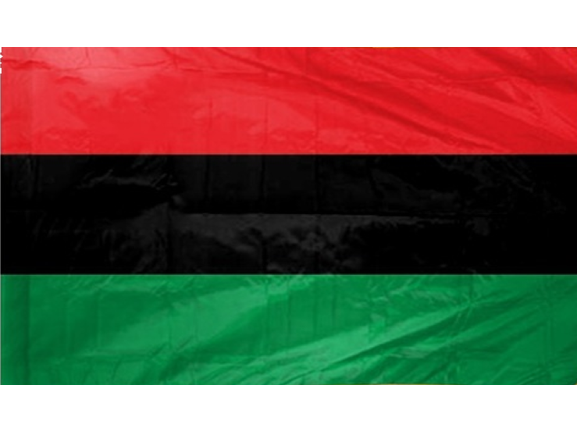 Afro-American Flag for Indoor Use