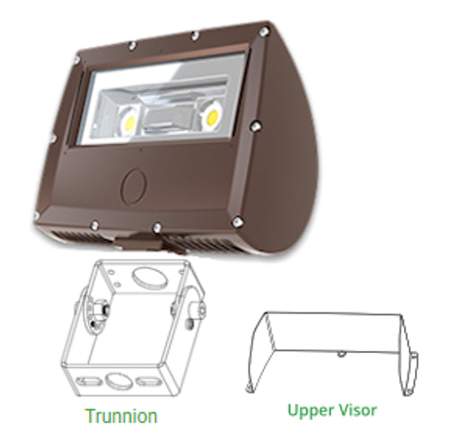 Above Ground LED Flagpole Light for 15'-80' Flagpoles