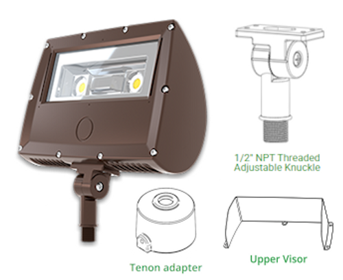 Above Ground LED Flagpole Light for 15'-80' Flagpoles