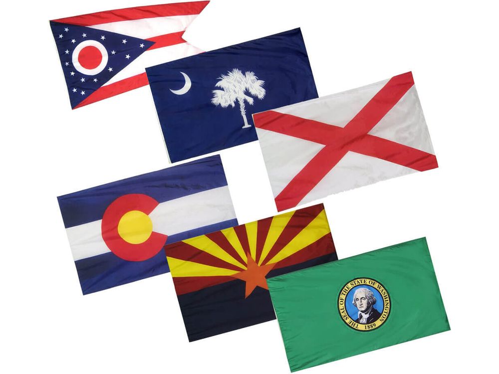 Indoor 50 State Flag Set
