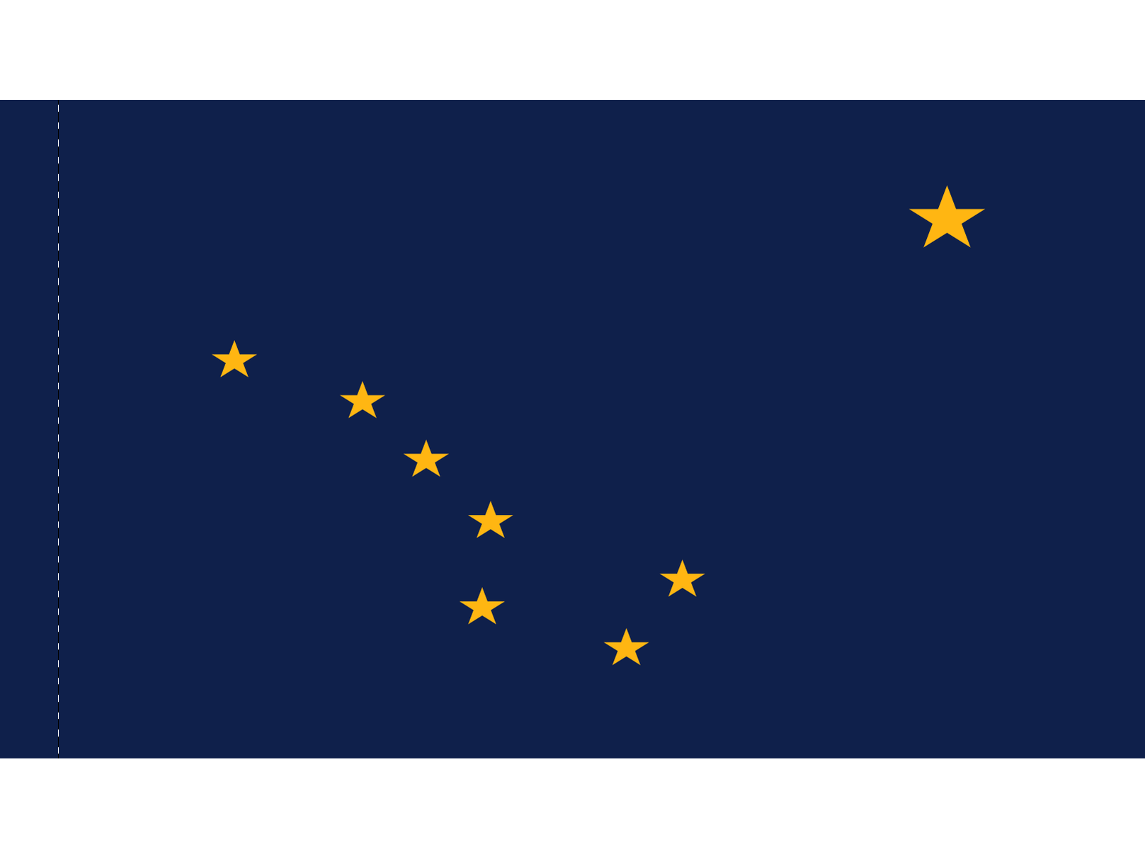 Alaska Flag for Indoor Use
