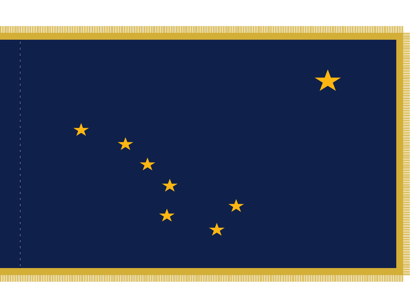 Alaska Flag for Indoor Use