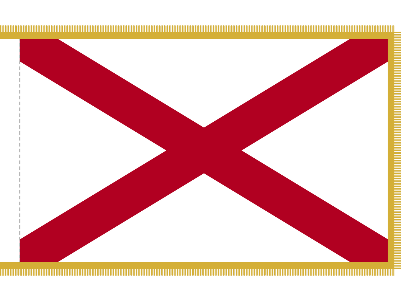 Alabama Indoor Presentation Flagpole Set
