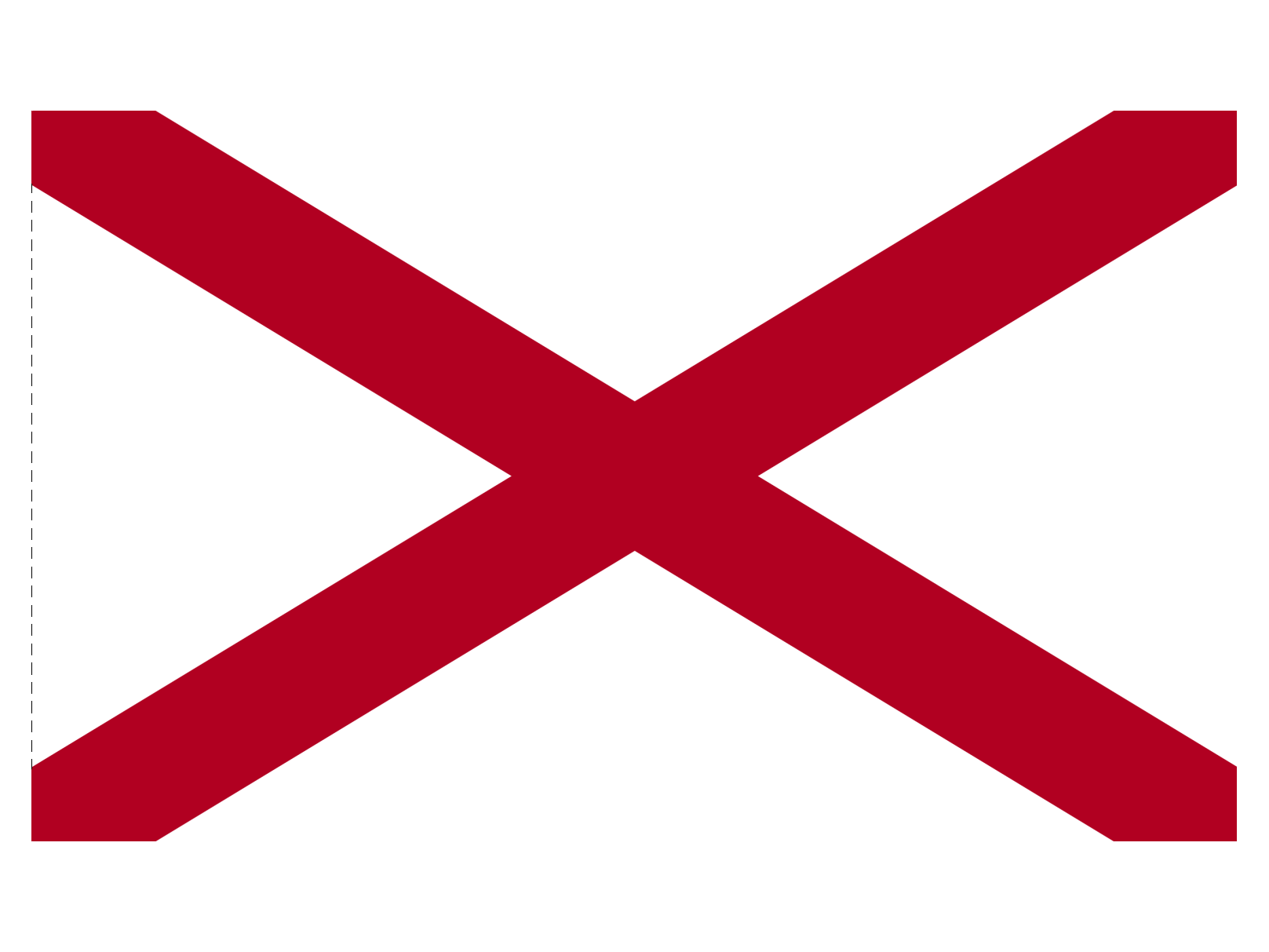 Alabama Flag for Indoor Use