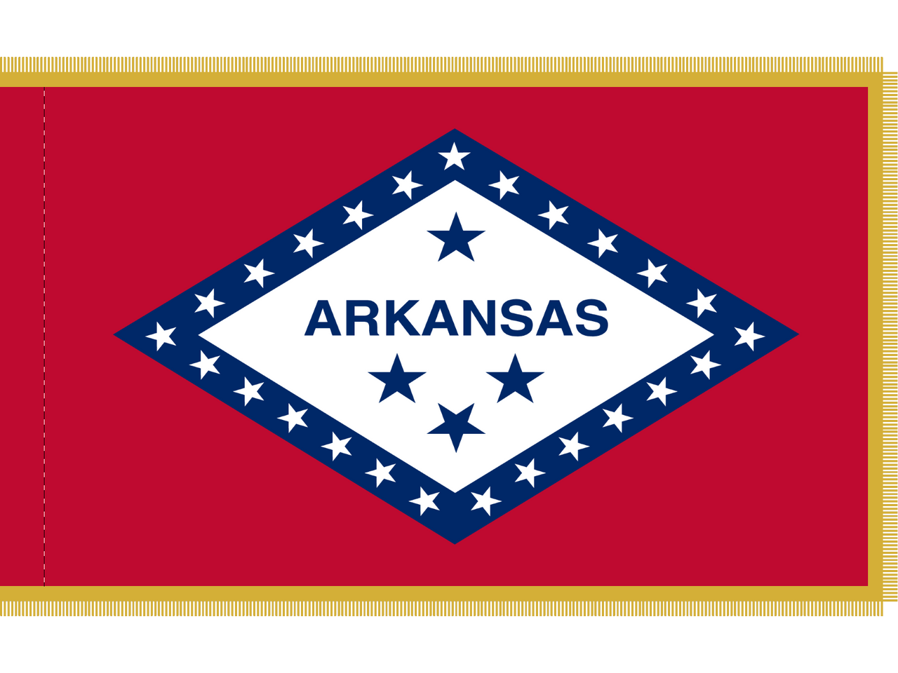 Arkansas Indoor Presentation Flagpole Set