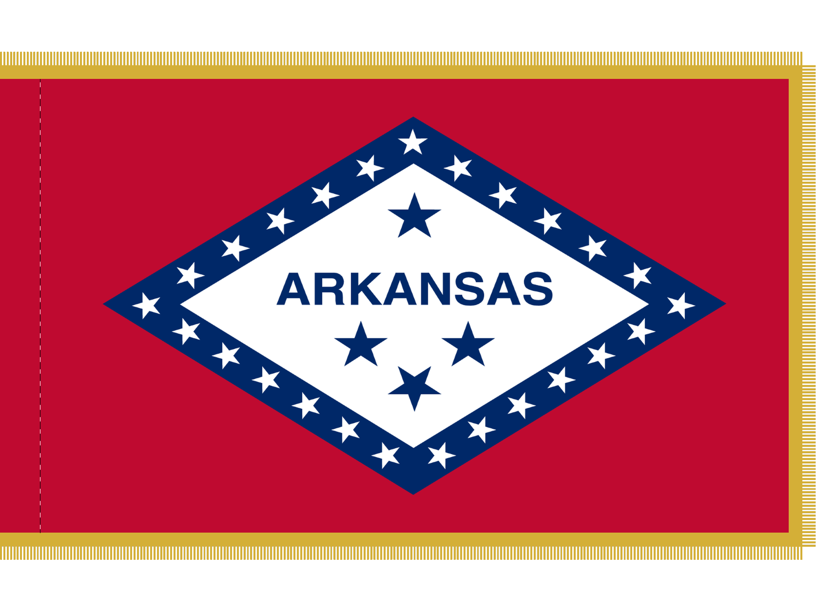 Arkansas Flag for Indoor Use