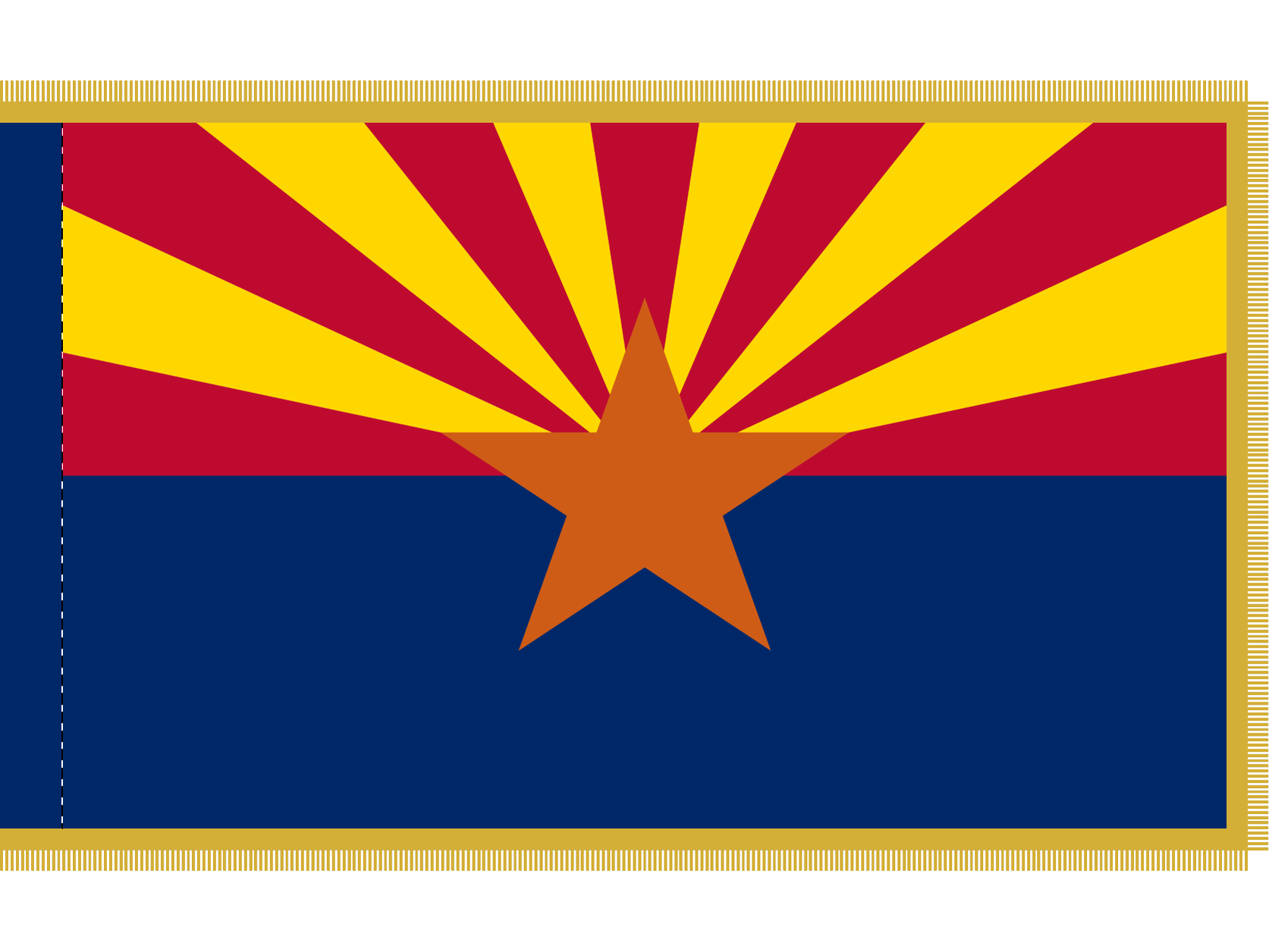 Arizona Flag for Indoor Use