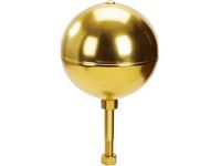 3" Gold Anodized Aluminum Ball Ornament