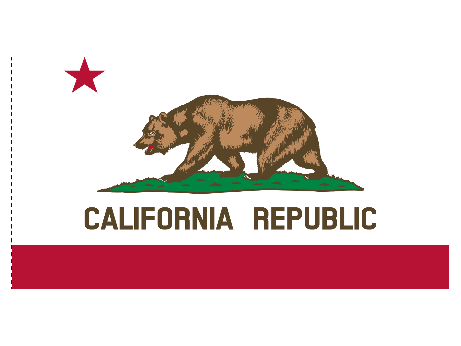 California Flag for Indoor Use