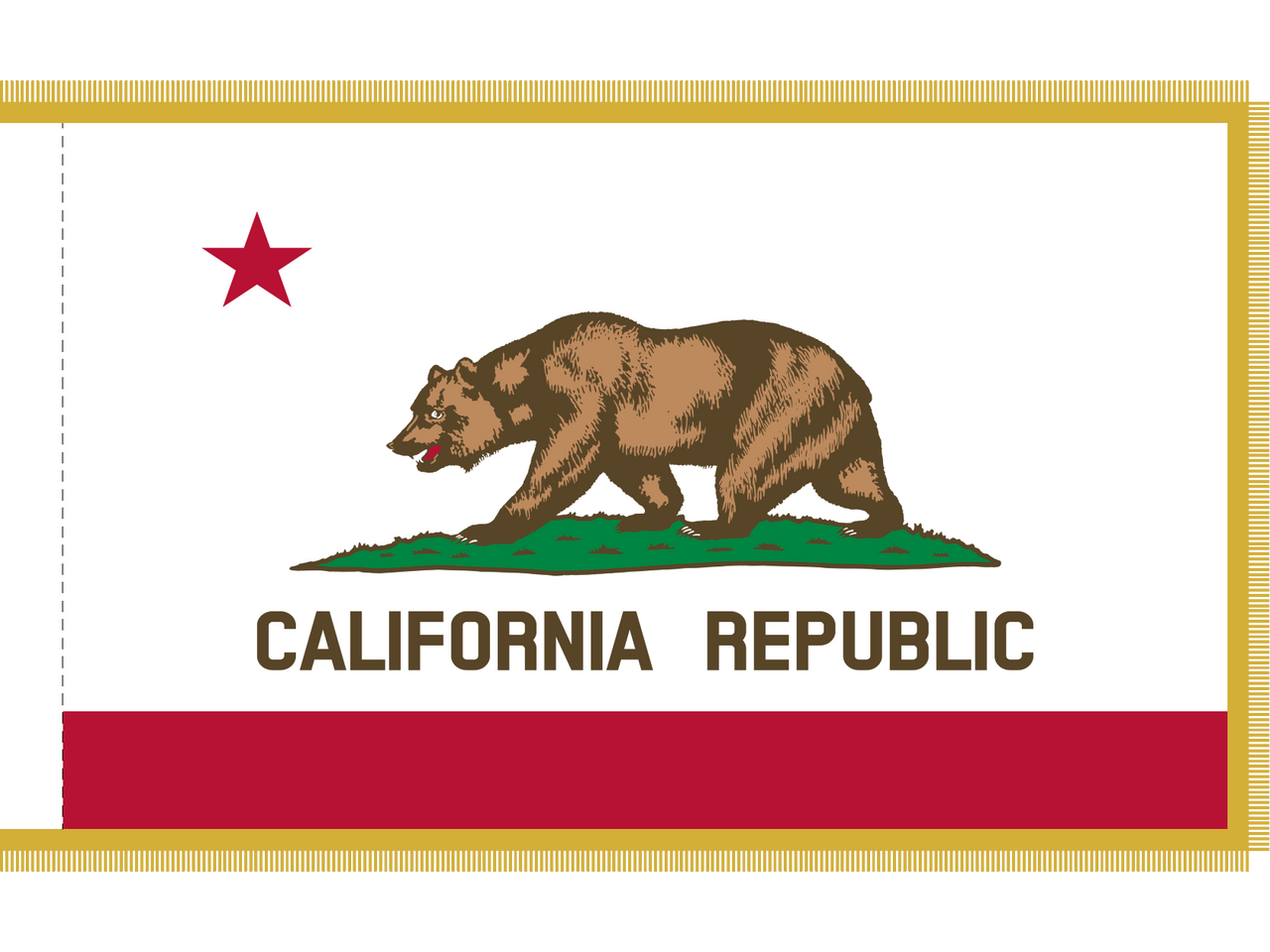 California Indoor Presentation Flagpole Set