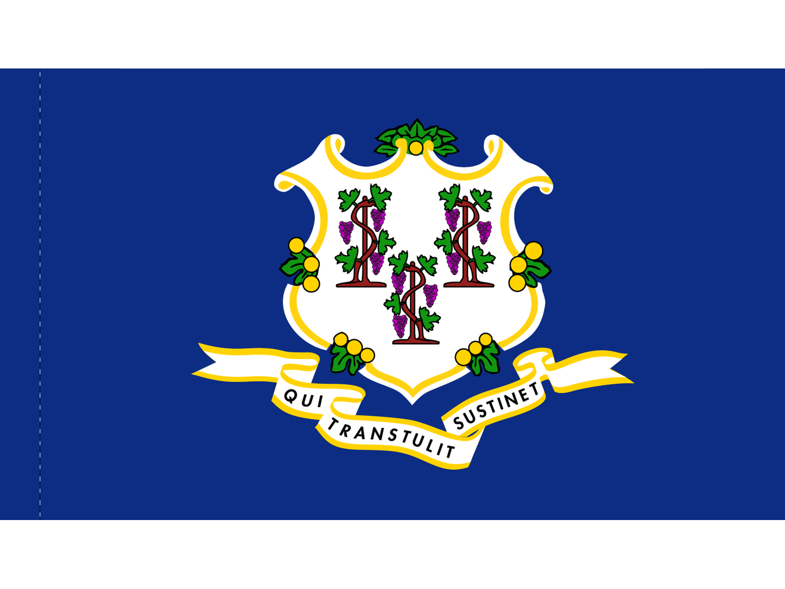 Connecticut Flag for Indoor Use