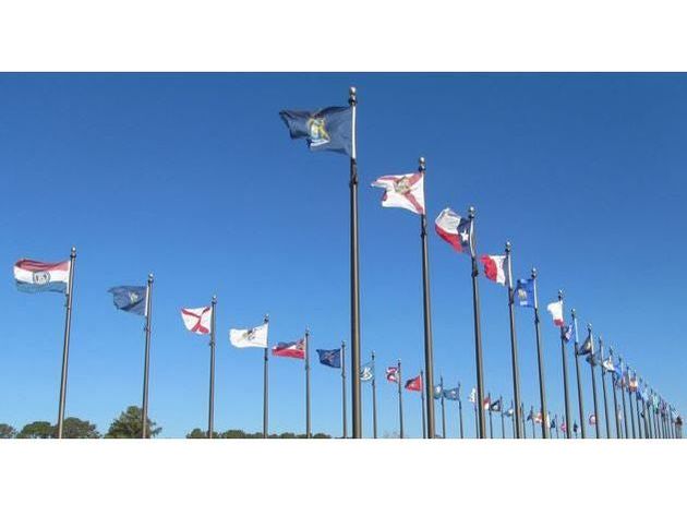 Outdoor 50 State Flag Set