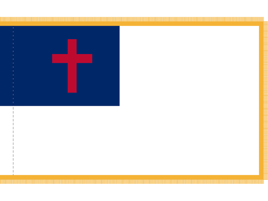 Christian Flag for Indoor Use