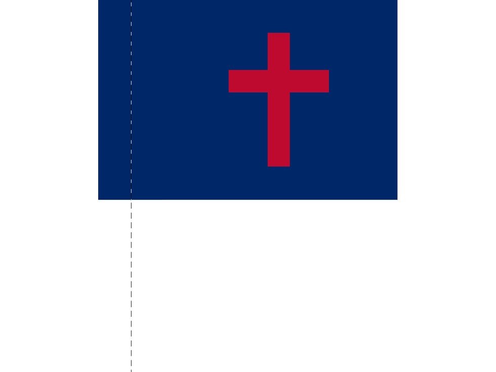 Christian Flag for Indoor Use