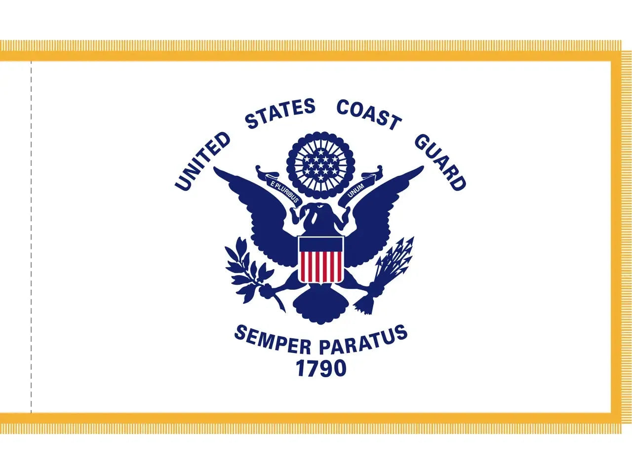 Coast Guard Flag for Indoor Use