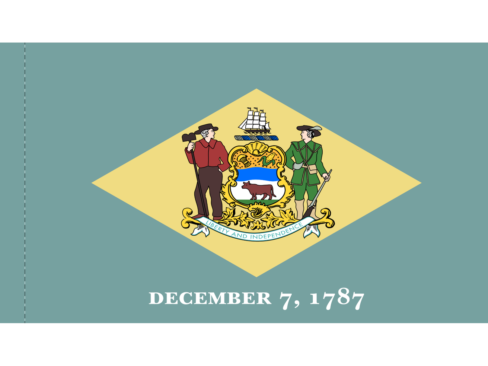 Delaware Flag for Indoor Use
