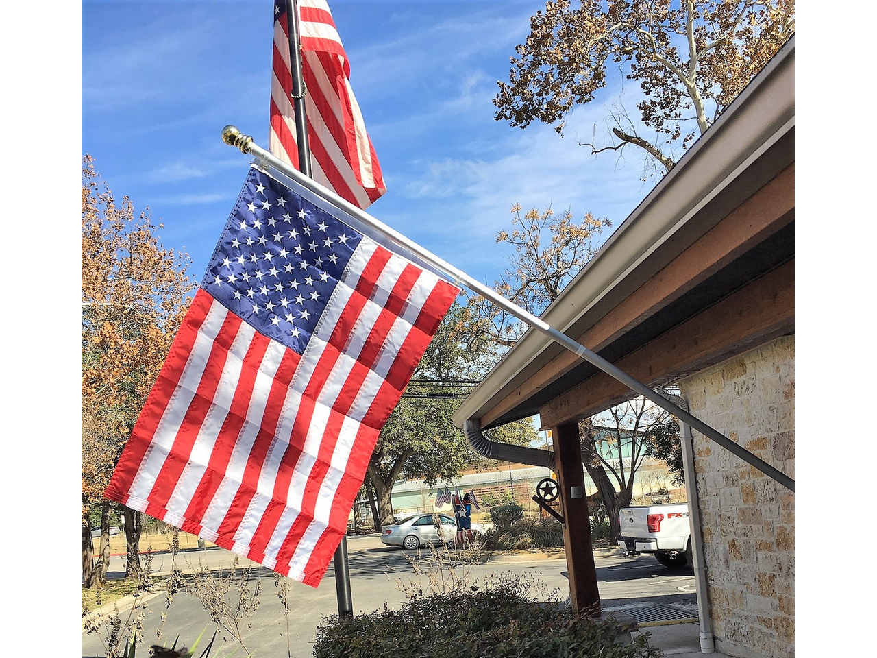 6' Aluminum Spinning Flagpole Set