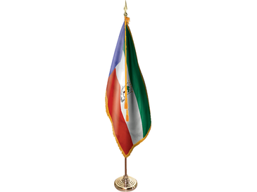Equatorial Guinea Indoor Presentation Set - Oak Pole