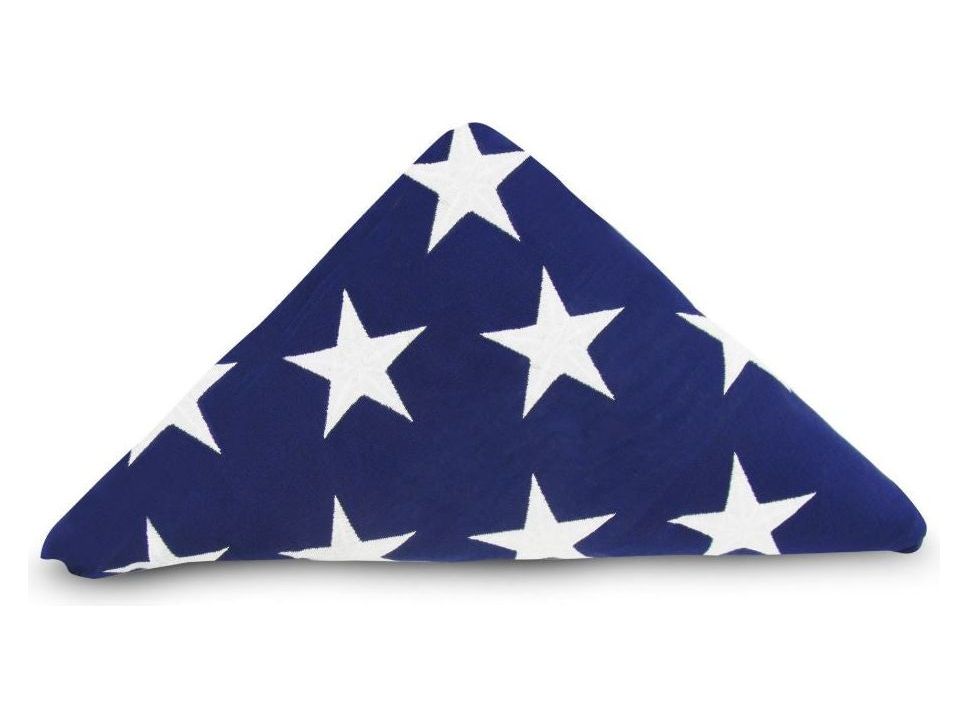 Folded American Interment Flag - Cotton