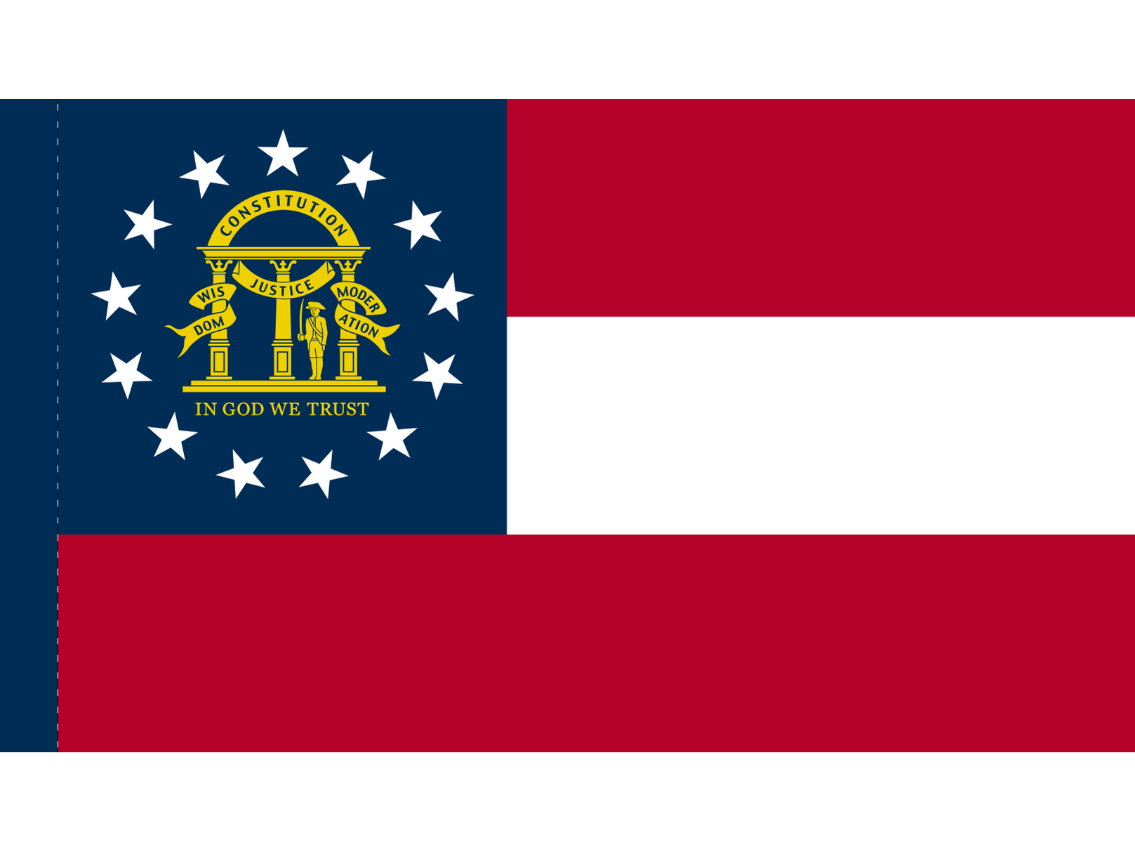 Georgia Flag for Indoor Use