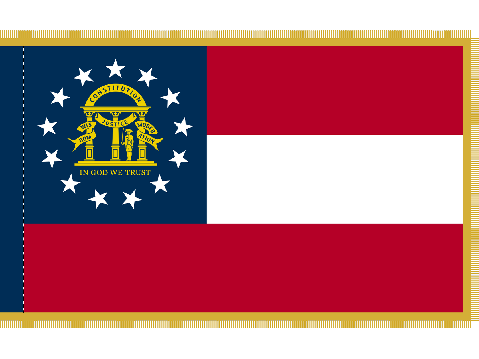 Georgia Flag for Indoor Use