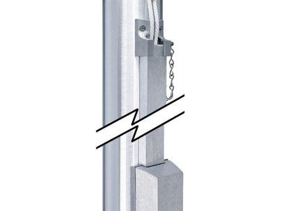 External Halyard Flagpoles Complete Halyard Security Kit