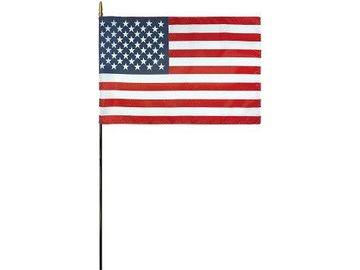4"x6" American Stick Flag: E-Gloss
