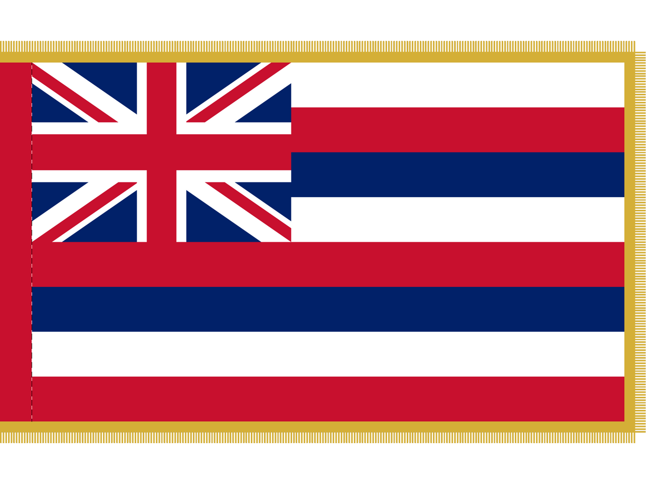 Hawaii Indoor Presentation Flagpole Set