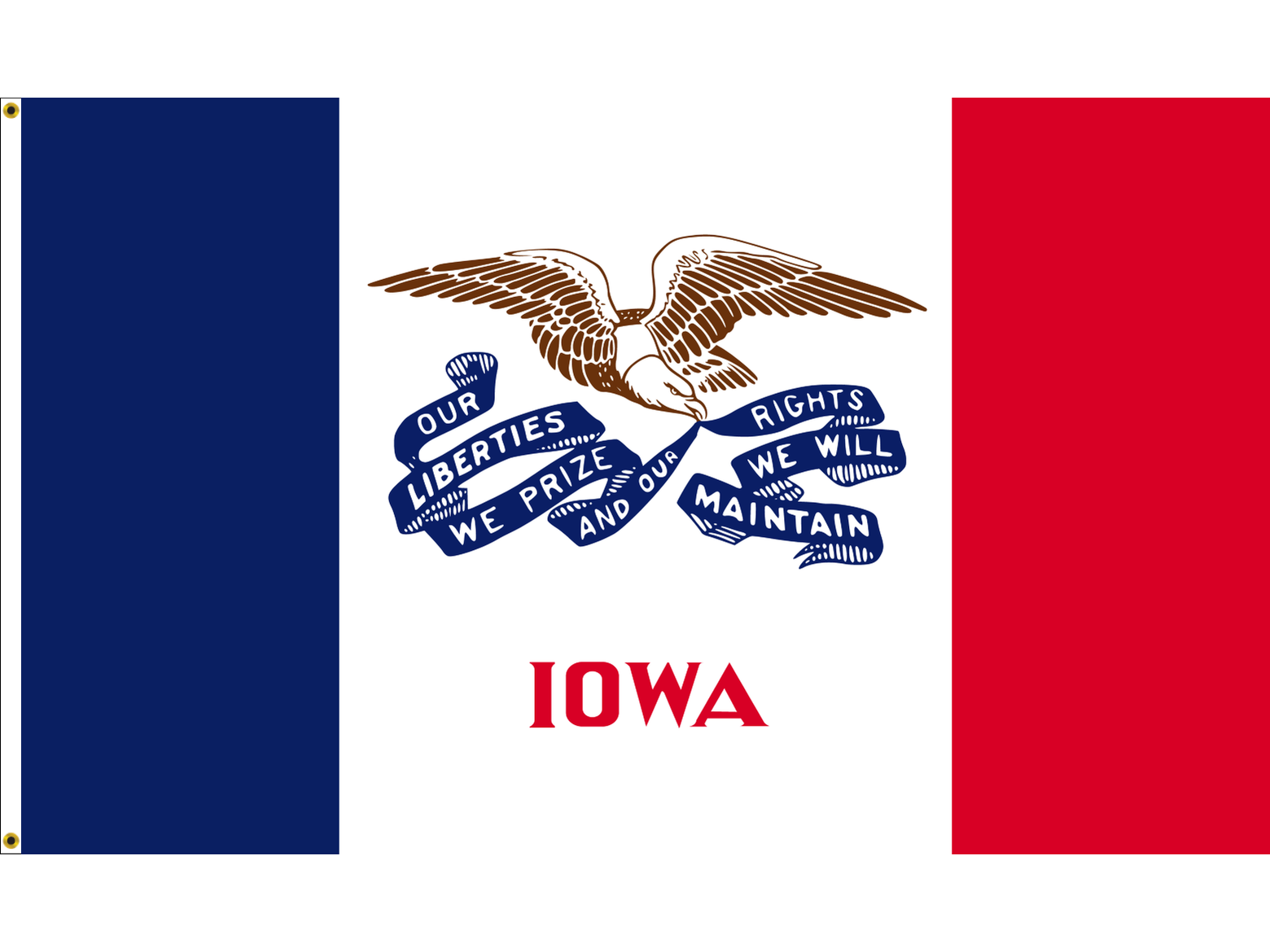Iowa Flag for Outdoor Use