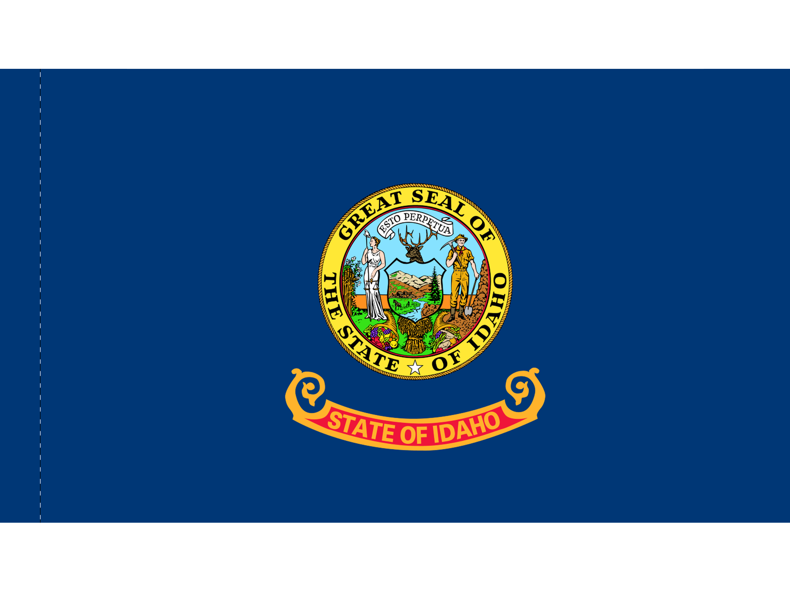 Idaho Flag for Indoor Use