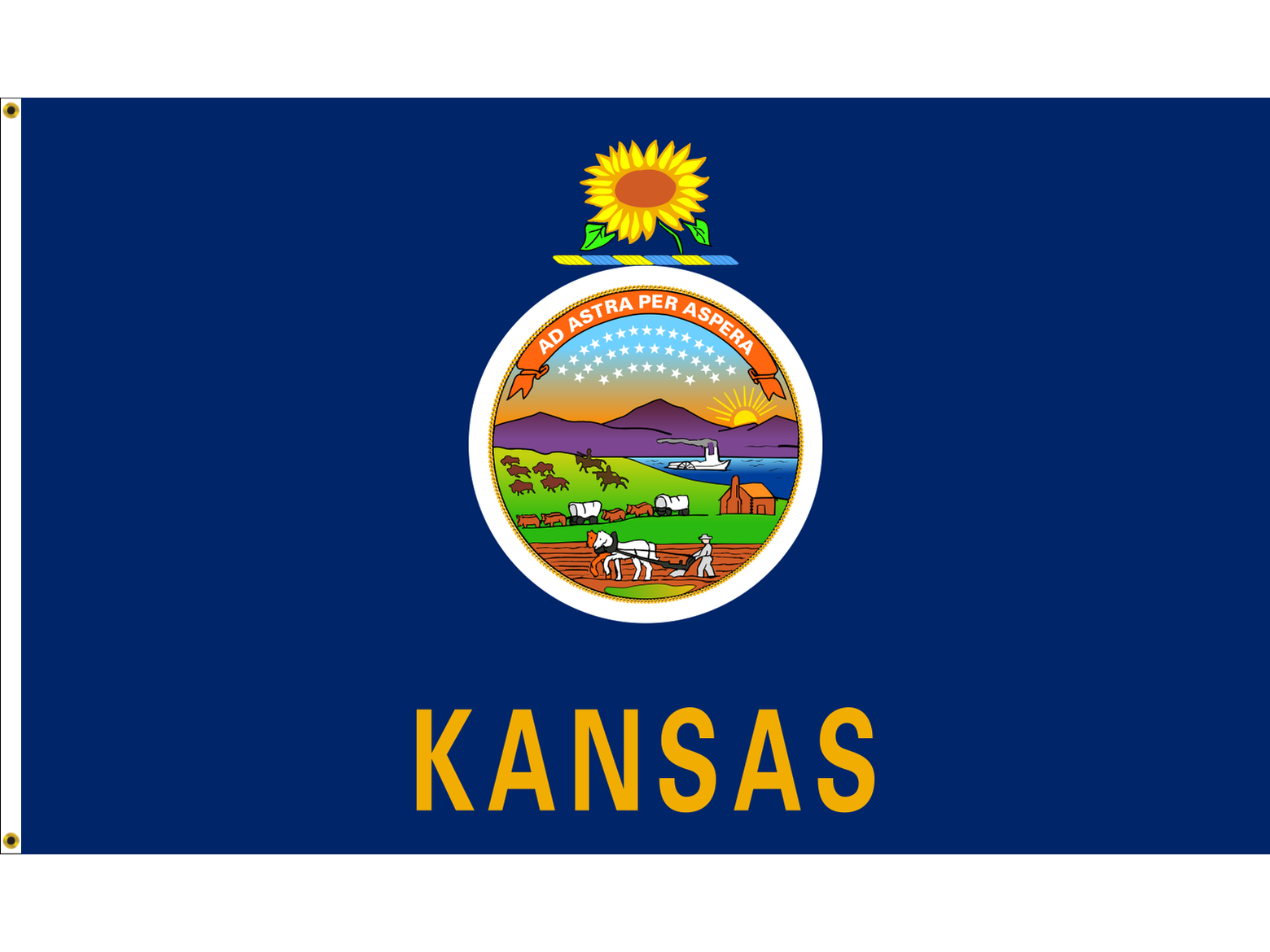 Kansas Flag for Outdoor Use