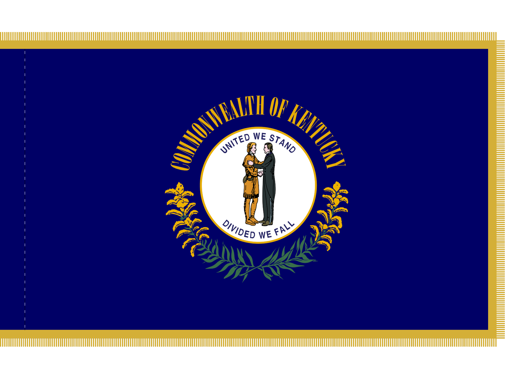 Kentucky Flag for Indoor Use