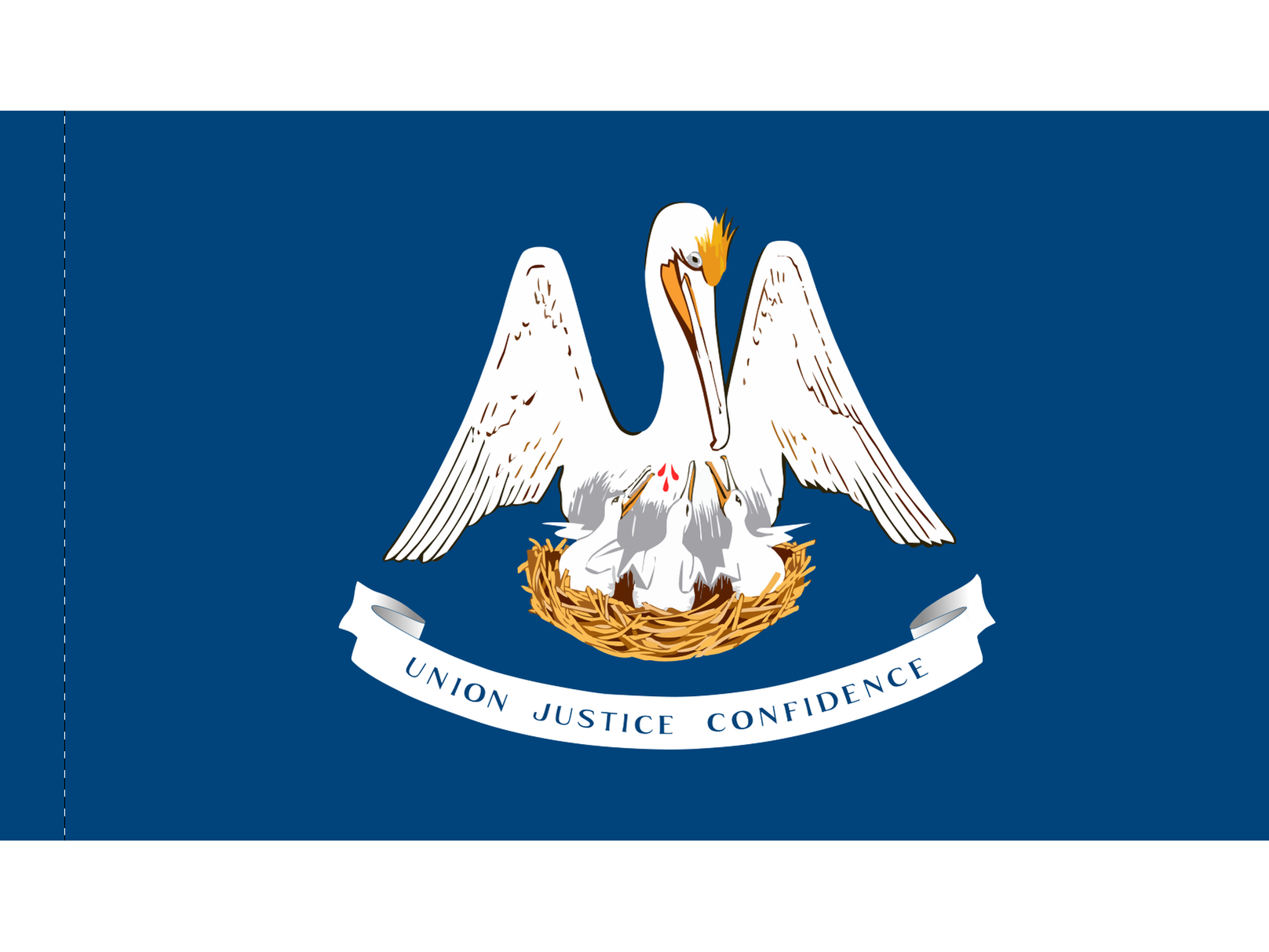 Louisiana Flag for Indoor Use