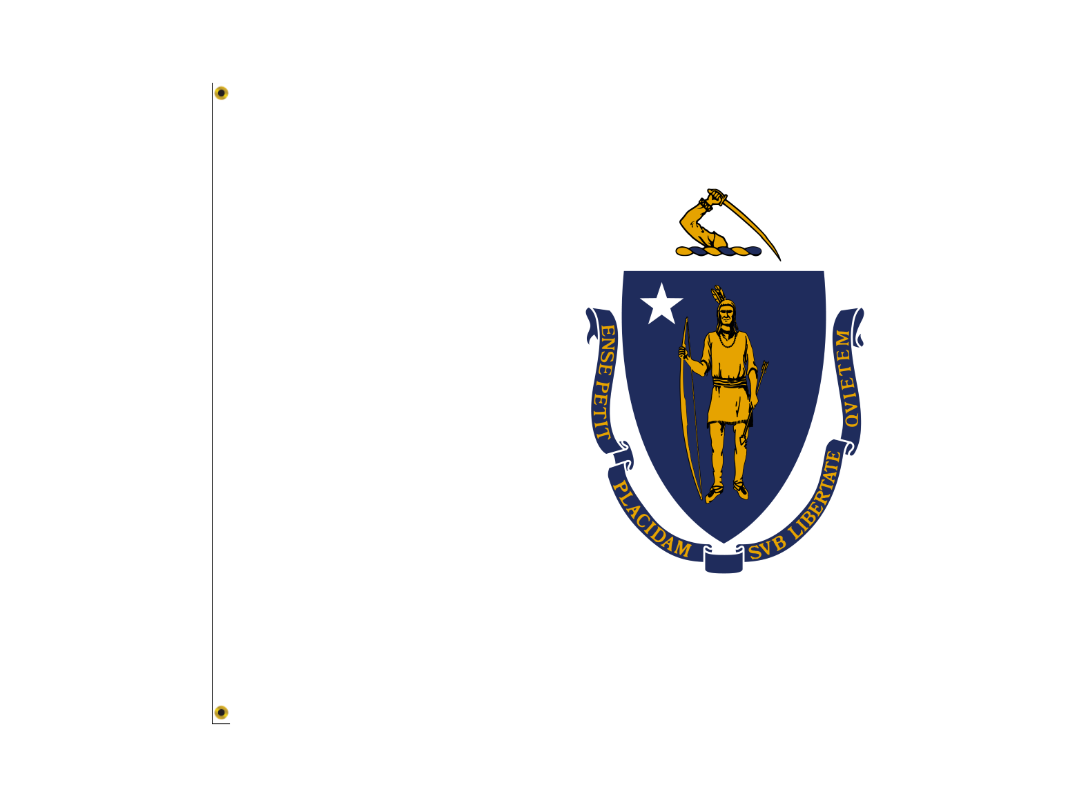 Massachusetts Flag for Outdoor Use