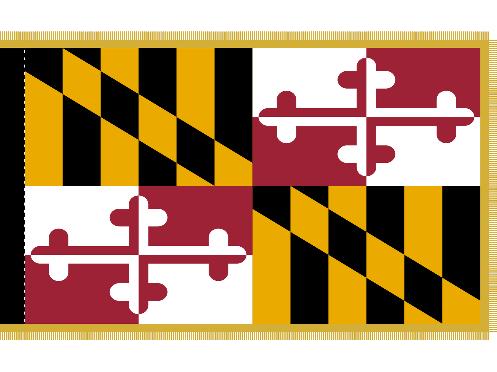 Maryland Flag for Indoor Use