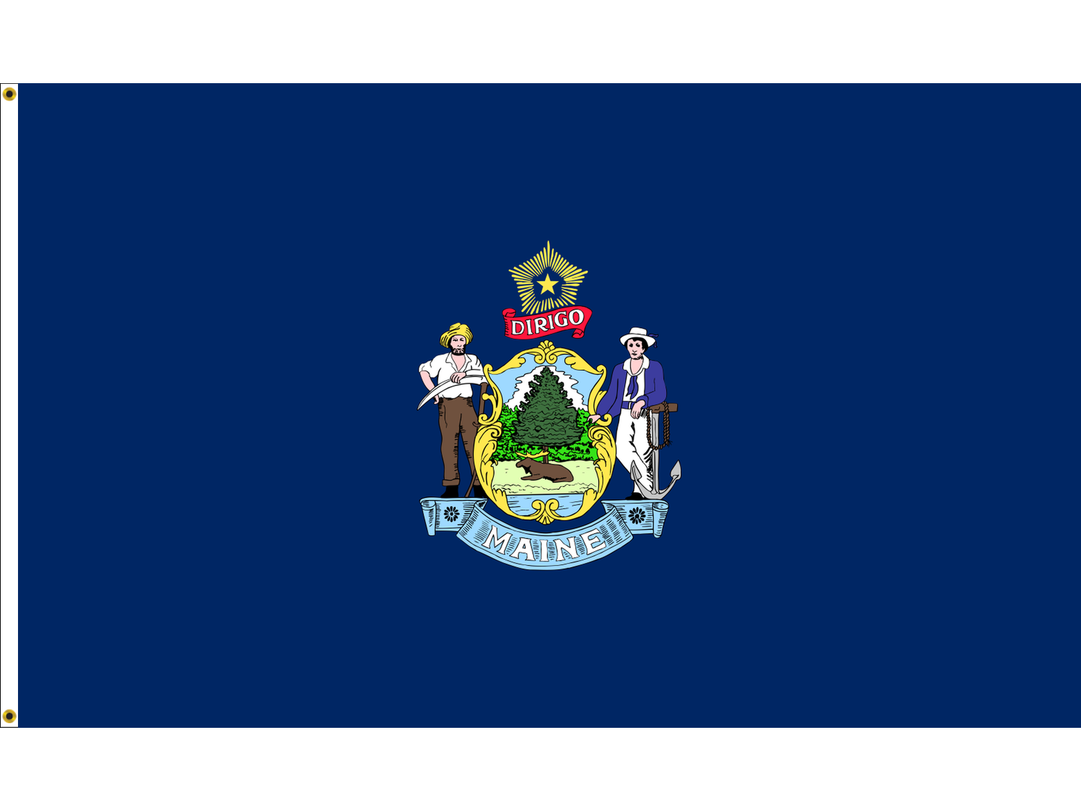 Maine Flag for Outdoor Use
