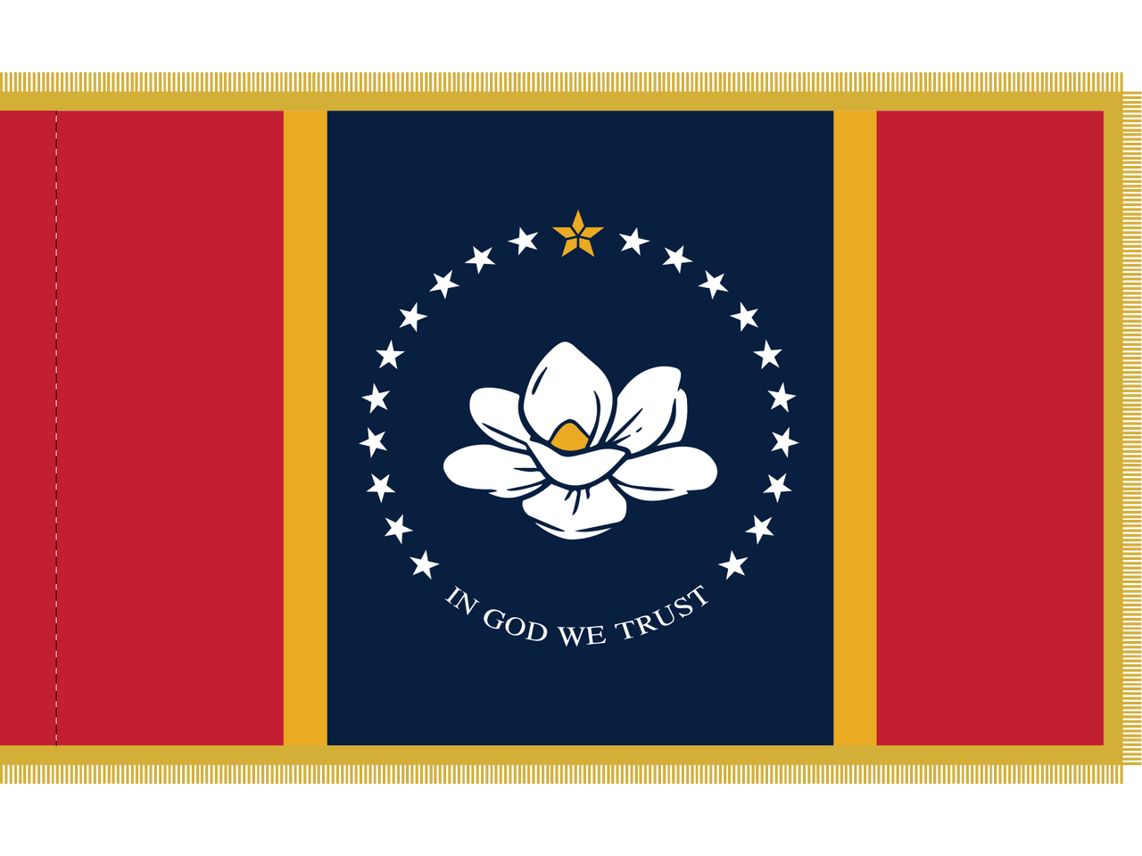 Mississippi Indoor Presentation Flagpole Set