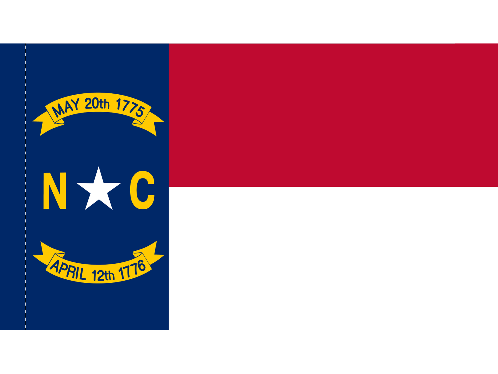 North Carolina Flag for Indoor Use