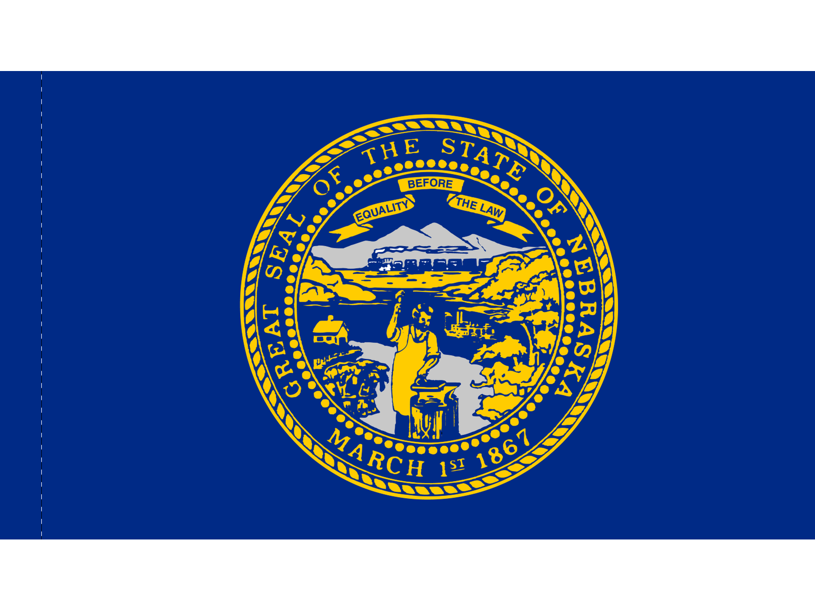 Nebraska Flag for Indoor Use