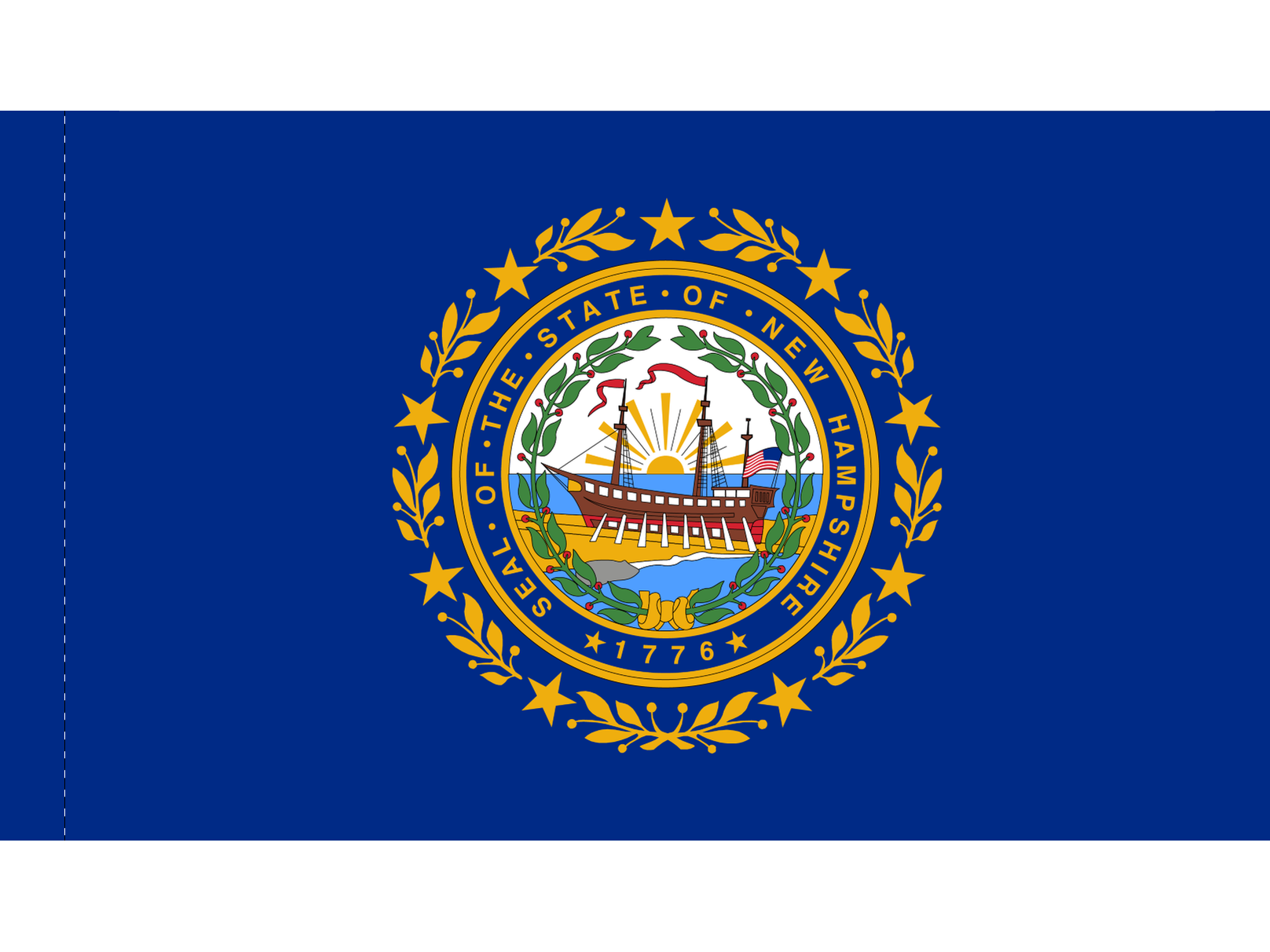 New Hampshire Flag for Indoor Use