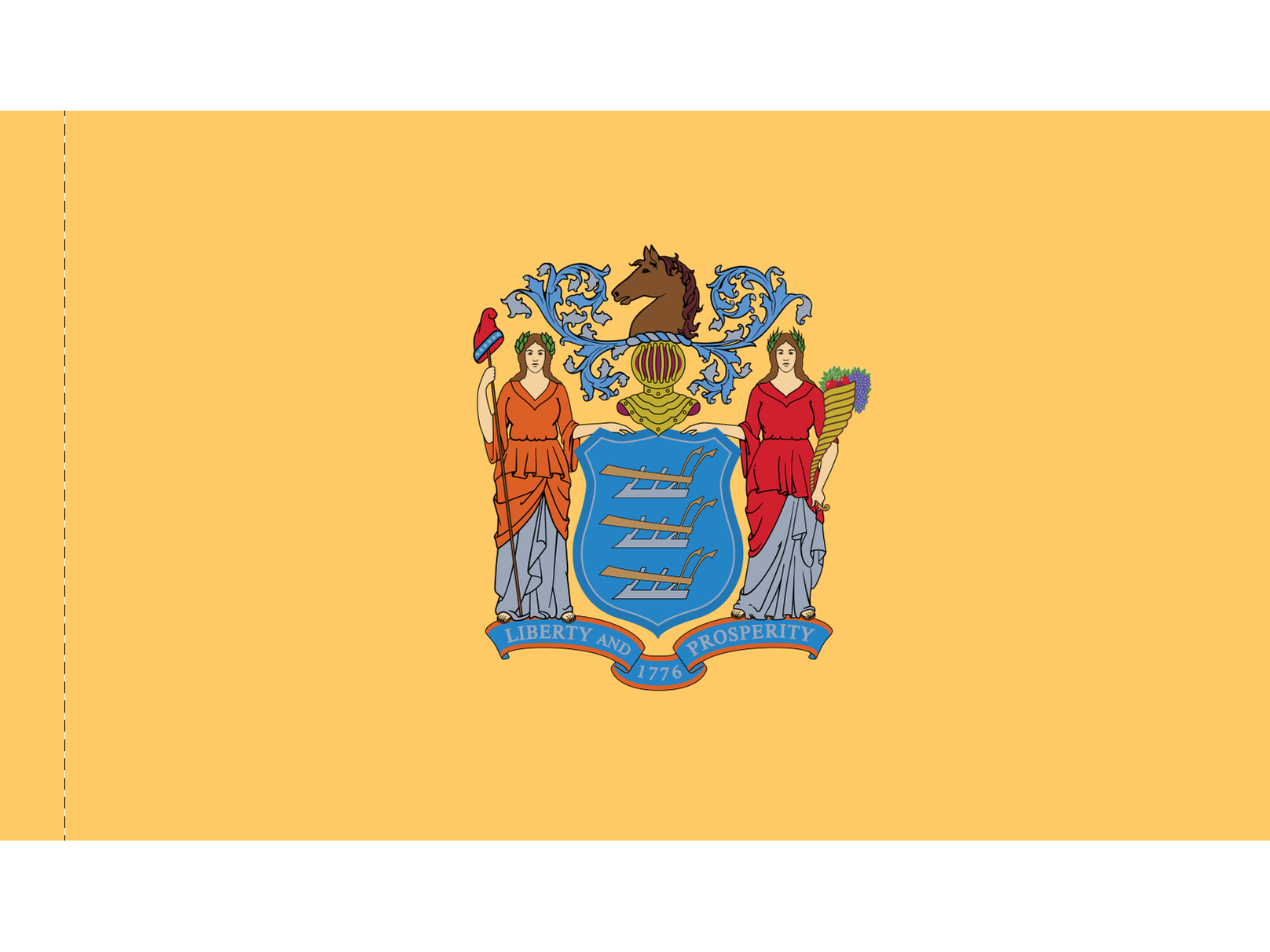 New Jersey Flag for Indoor Use