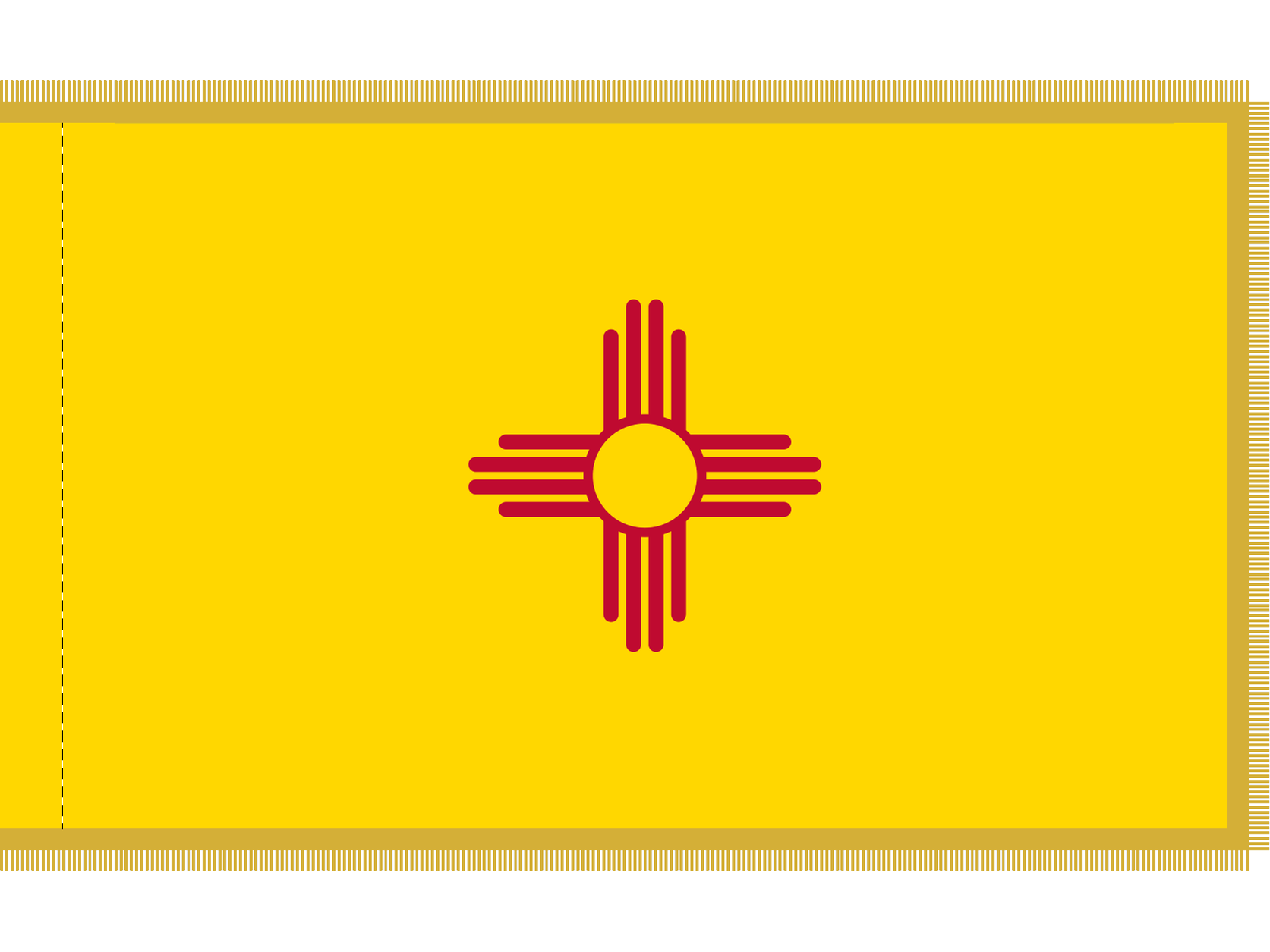 New Mexico Flag for Indoor Use