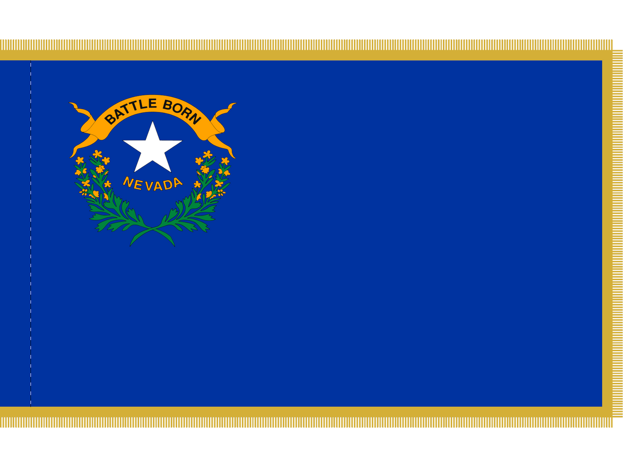 Nevada Indoor Presentation Flagpole Set