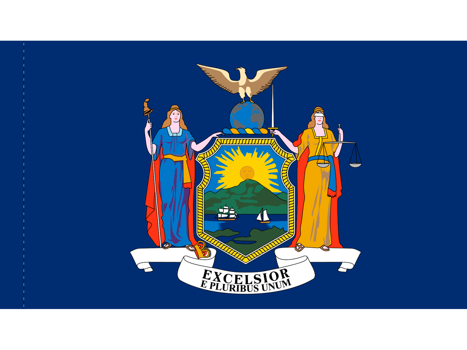 New York Flag for Indoor Use