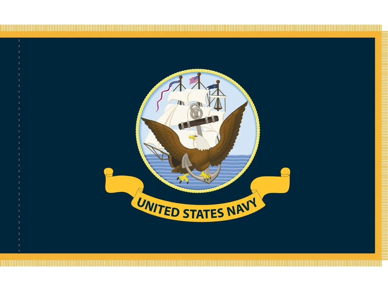 Navy Flag for Indoor Use