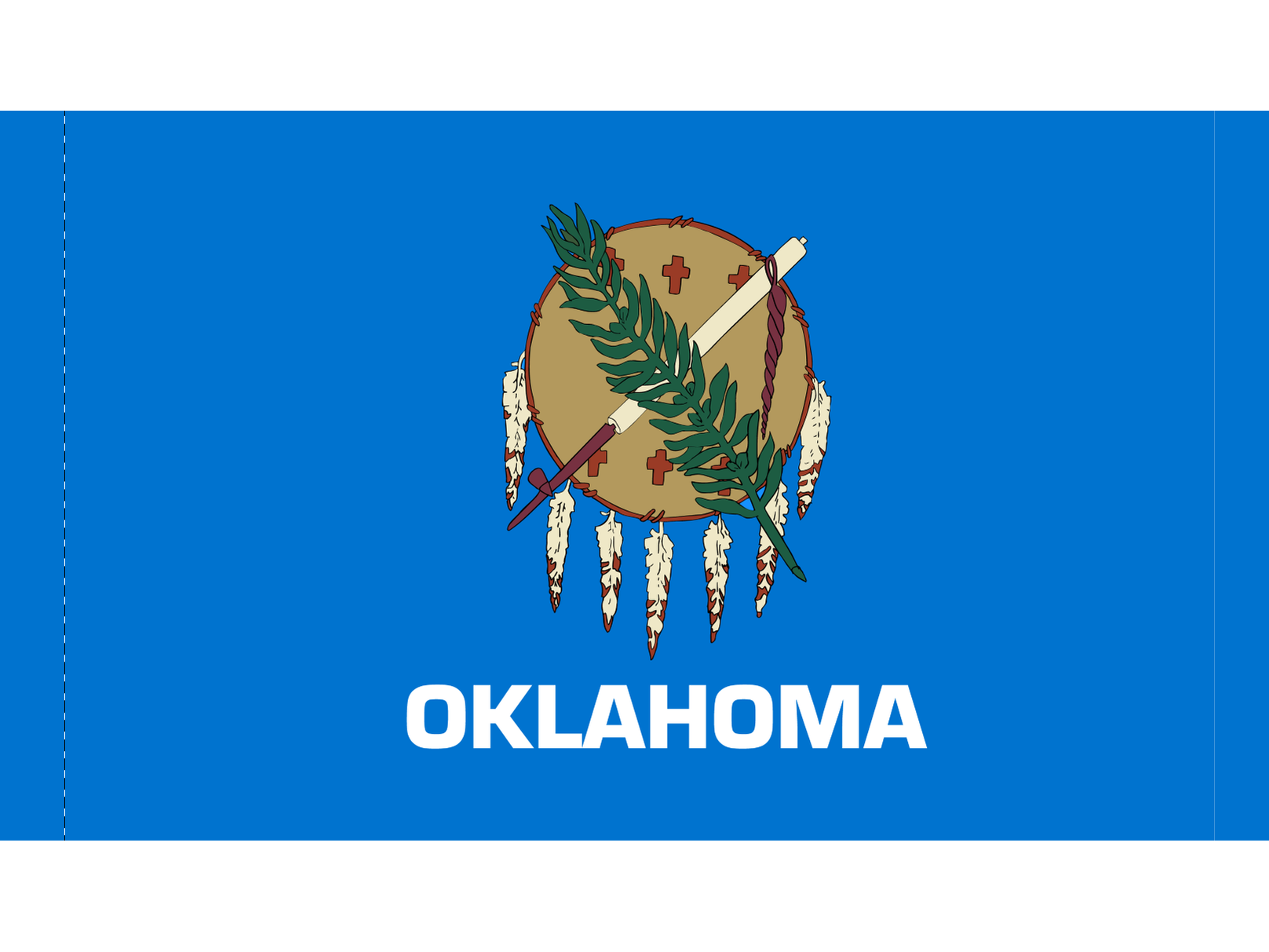 Oklahoma Flag for Indoor Use