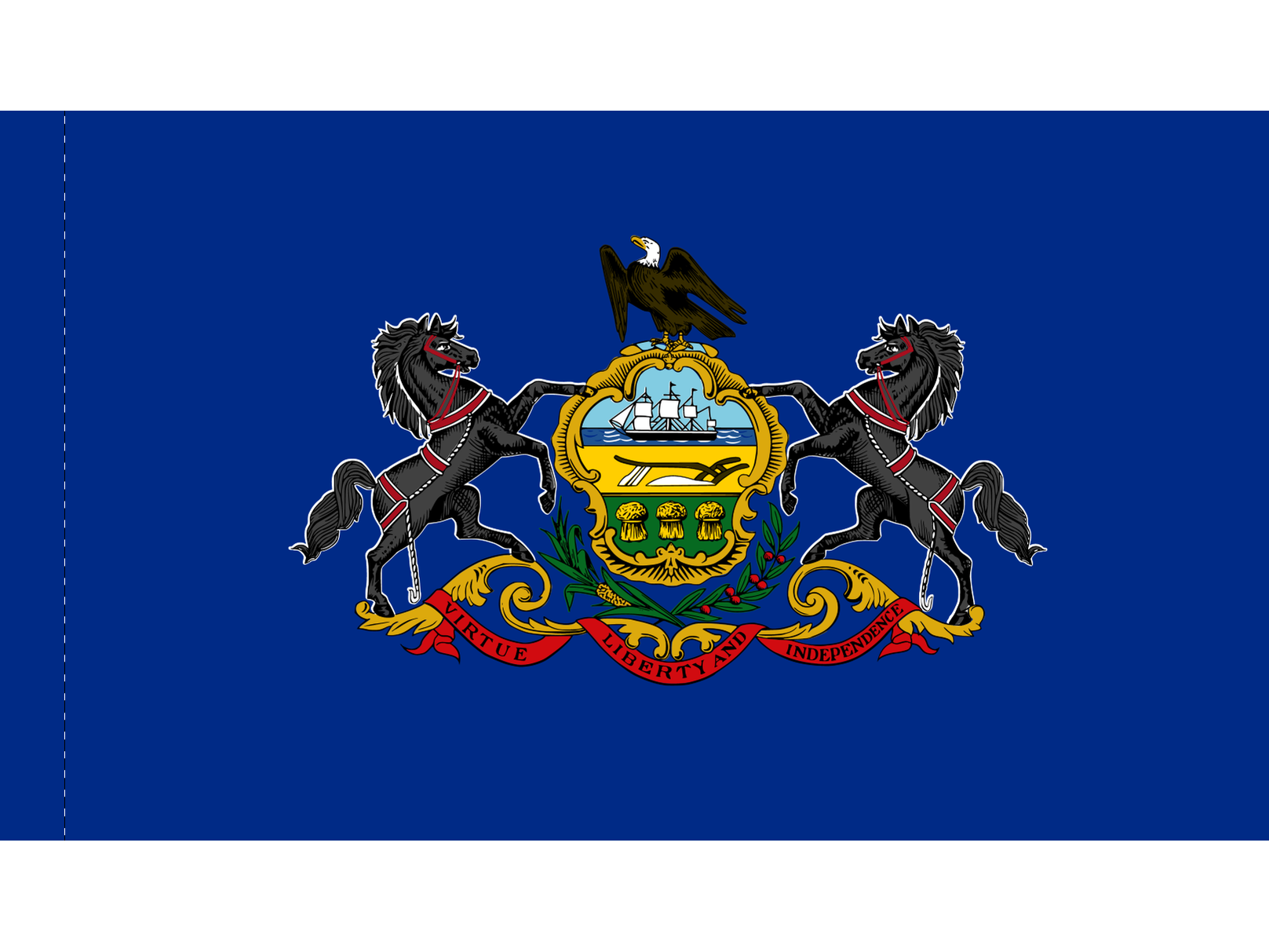 Pennsylvania Flag for Indoor Use