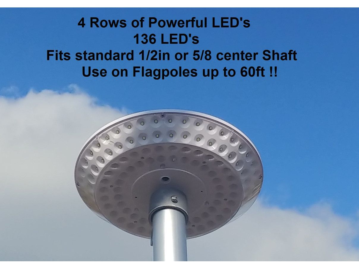 Solar LED Magnum Flagpole Downlight