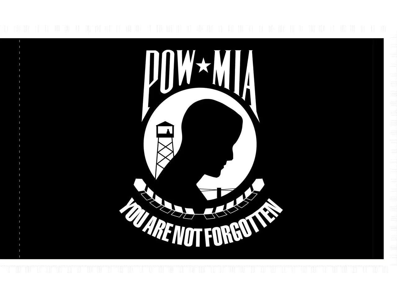 POW-MIA Flag for Indoor Use