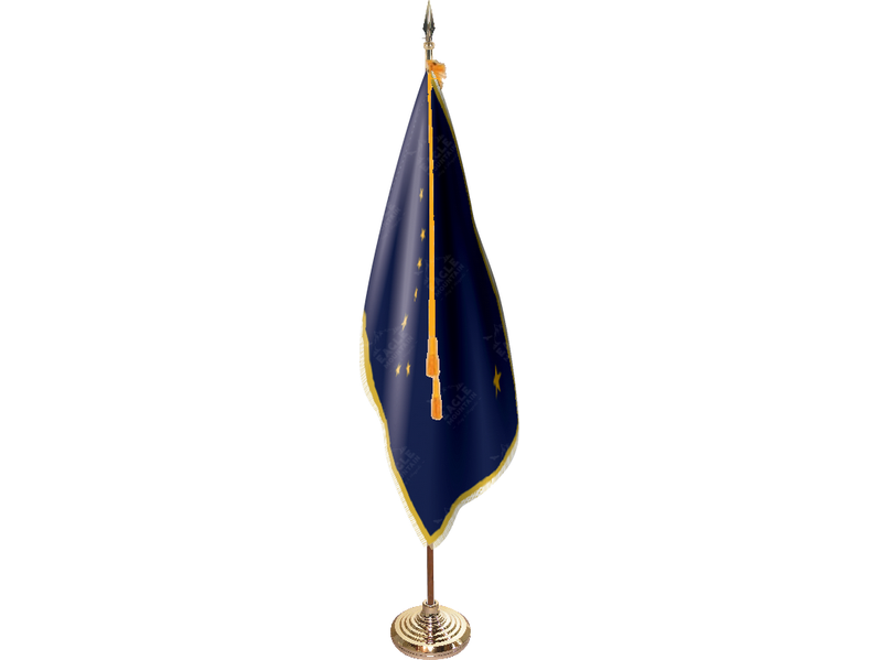 Alaska Indoor Presentation Flagpole Set